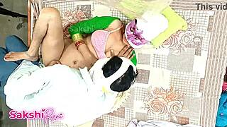 helped my friend's mom with massage then fucked the horny aunty hard