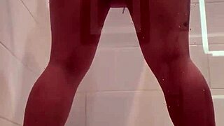 Dildo Loving Shower Whore Takes Monster Cock Toy Deep In Bath