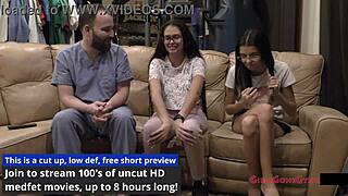 Nurse Angel Santana's Gaping Pussy Checkup With Latex Gloves And Feet!