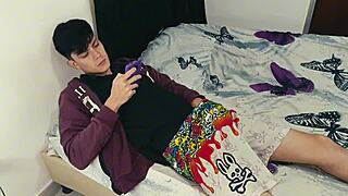 stepson jerks with tantaly doll so i grabbed his penis