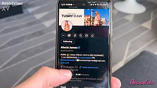 heart pounding from alexis james' bareback anal creampie deep inside me