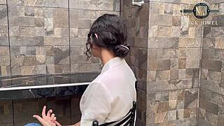 threesome with my buddy and this prepaid slut fucking rough 😈