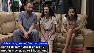 Nurse Angel Santana's Gaping Pussy Checkup With Latex Gloves And Feet!