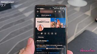 heart pounding from alexis james' bareback anal creampie deep inside me