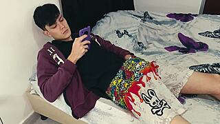 stepson jerks with tantaly doll so i grabbed his penis