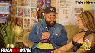 Kona Jade's big ass ebony pounded by BBC mid podcast interview casting