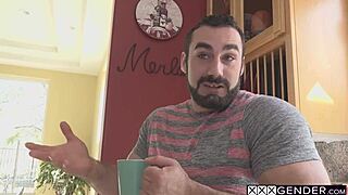 Guy Gapes Shemale Natalie Mars' Asshole After Deep Swallow!