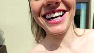 Cheating on best friend with her muscular husbands huge cock poolside blowjob