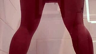 Dildo Loving Shower Whore Takes Monster Cock Toy Deep In Bath