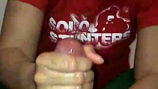 Huge Cock Erupts In Massive Sticky Cumshot Explosion