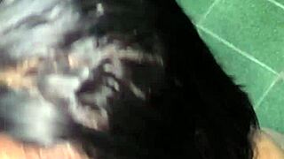 magrinha gulps cum from tattooed stud in abandoned rio house havena bolt