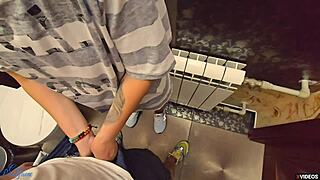 stepsis helps bro CUM quick in her wet pantyhose, pov fun