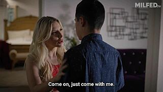 Hot Mom-In-Law In Lingerie Seduces Daughter's Boyfriend For Secret Fuck