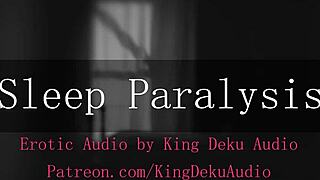 She encounters the erotic demon in a shadowy realm of forbidden whispers