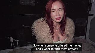 damn latvian redhead eva ray's locked in chastity after cheatin on rough public pickup sex...