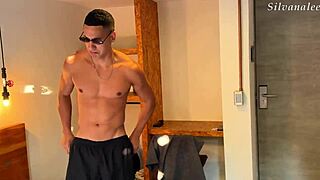 Silvana Lee tempts lucky fitness guy with her huge curvy body by the pool 💦🔥