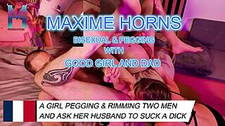 Bi guy sucks cock first time while getting pegged rimmed and double penetrated in wild group