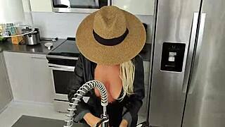 i kept testing stepmom's patience by fucking my sex doll right in front of her every time