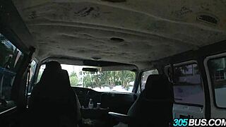 kristina rose rides the 305 bus turning tricks for cash as a humiliated public whore with blowjobs and outdoor sex