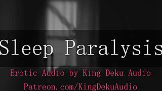 She encounters the erotic demon in a shadowy realm of forbidden whispers