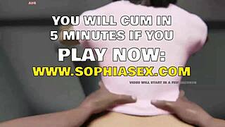 her perfect curves shine with massive tits bouncing and thick ass jiggling wildly during intense sex