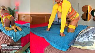 sexy nerd bella sneakin back while hubby works takin big black cock creampie screamin