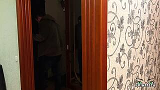 searching christmas tree decor turns into pantry doggystyle creampie for stepmom