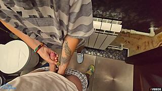 stepsis helps bro CUM quick in her wet pantyhose, pov fun
