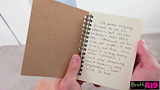 Melanie Marie's dirty diary tempts stepbro with deepthroat blowjob and pussy licking fantasy 😏💋