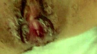 Amateur Asian Wife Pink Shaved Pussy Close-Up 111 Days Post-Virginity