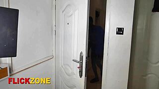 watch me fuck this young ebony babe's tight ass up close