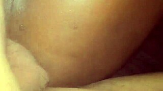 Massaging Her Black Ass And Pussy Drives Her Wild For My Cock