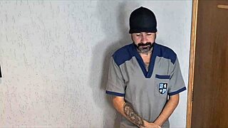 housewife in panties greets technician with dirty talk blowjob and pussy fuck