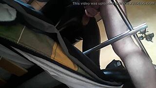 wanna see petite latina laura xxx tied to machine for rough doggystyle creampie?