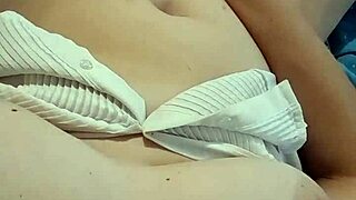 ughh im sooo horny milf secretary cant stop rubbin my huge tits n pussy outside 😩💦