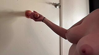 You seeing Artemisia Love's big tits handjob with her slow dildo tease?