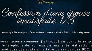 unsatisfied french wife confesses craving bbc while cuckold husband watches