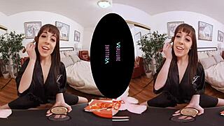 Vrallure brunette fuck doll rides cowgirl pov valentines outfit vibrator