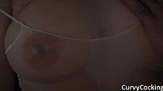 imagine this curvy blonde big tits ass in see through getting oiled massage big cock blowjob