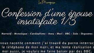 unsatisfied french wife confesses craving bbc while cuckold husband watches