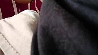 roommate sneaks blowjob on sister's hubby closeup big natural tits latina curves in dorm