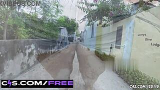 Marina, you can't hold it—your jeans are soaked from walking!