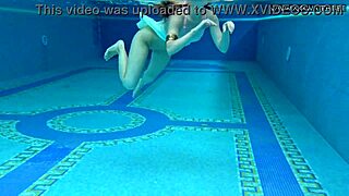 damn, hottest czech babe lizi vogue swims underwater showing tight pussy and small tits