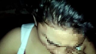 hey check out this beautiful german couple aunt giving sloppy blowjob to young dude's tits out