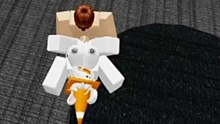 slutty roblox bunny sneaks boys locker room begs hard fucking