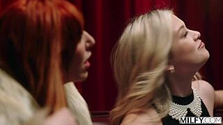 Wanna See Curvy Milf Lauren Phillips and Blonde Ashley Devour Bartender's Monster BBC?!