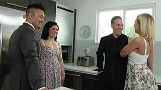 Hey, Watch Kagney Linn Karter Fuck Fallon West's Husband in Wild Partner Swap