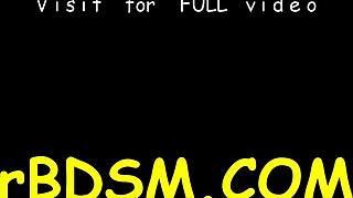 yo clamped babe's holes get toy pounded hard