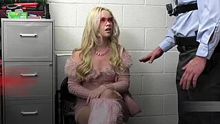 Naughty Kimmy Kim stripped bent fucked by uniform perv cop 😈