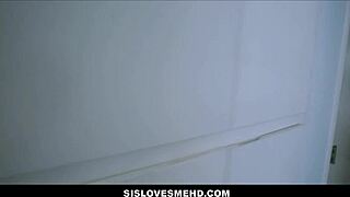 step sis autumn belle cums hard masturbating then sucks bro dick pov 😍🍆